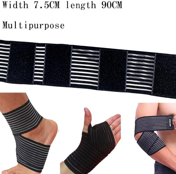 ONTYZZ Adjustable Calf Compression Bandage Support Knee Wraps Elastic Sports Knee Bands for Ankle Elbow Wrist Replacement