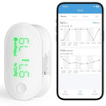 iHealth AIR Rechargeable Fingertip Pulse Oximeter, Blood Oxygen Saturation Monitor with App, SpO2, Pulse Rate, Plethysmograph, and Perfusion Index