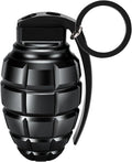Keychain Pill Container Waterproof Portable Small Pill Case Durable Aluminum Travel Pill Box with Carabiner for Medication, Vitamins, Outdoor Use - Black