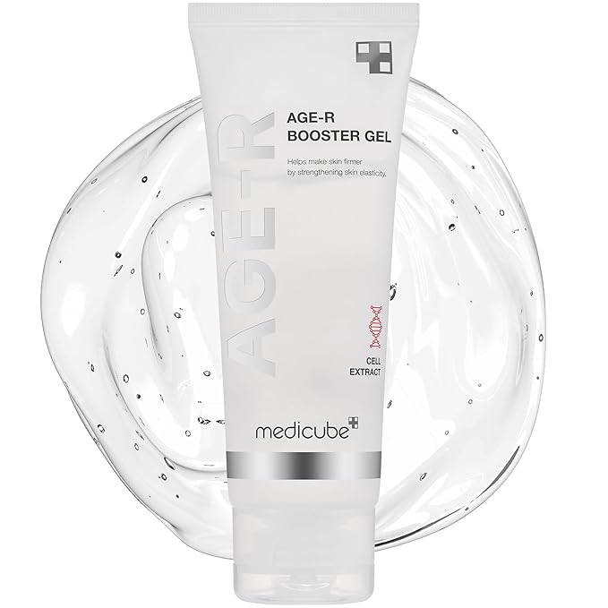 Medicube Age-R Booster Gel Serum for Skin Care Devices - Moisturizing and Nourishing Facial Serum with Plant Stem Cell Extract, Hyaluronic Acid, Collagen - Hypoallergenic Korean Skin Care