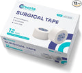 Conkote Soft Paper Surgical Tape 1" x 10 Yards, Gentle Adhesion and Hypoallergenic, 12 Rolls
