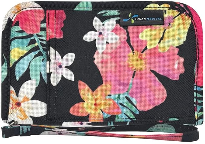 Sugar Medical Diabetes Supply Case |Diabetic Care Products | Diabetic Supplies Travel Organizer | Diabetic Supply Bag | Glucose Meter Kit | Diabetic Bags for Supplies | Glucometer Case (Aloha)