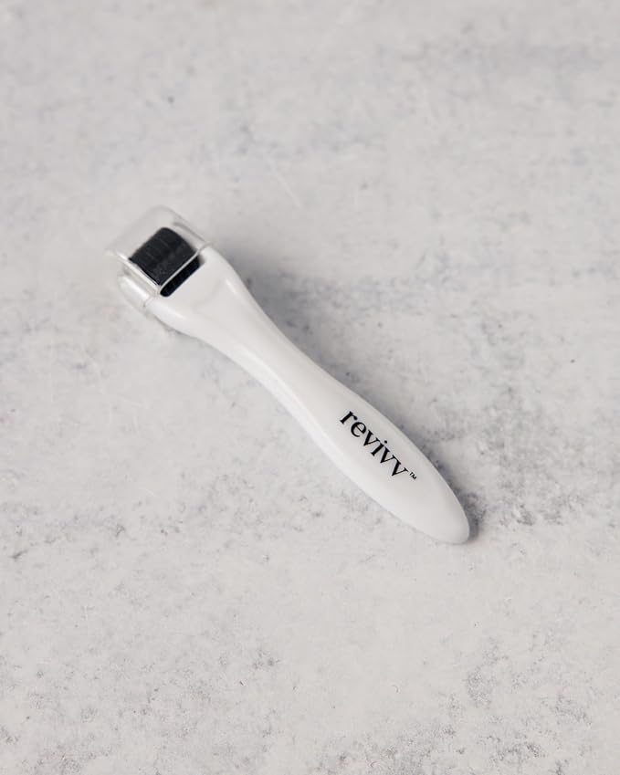 REVIVV Roller for Hair Rejuvenation – 0.25mm Roller for Scalp, Hair, Beard, Skin – 45 Day Supply