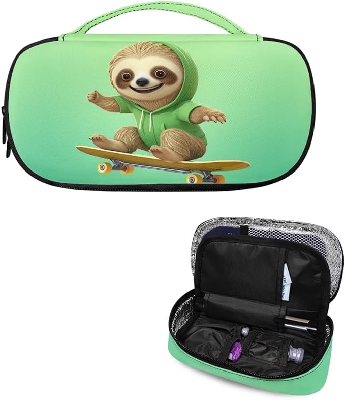 Skating Sloth Insulin Cooler Travel Case for Diabetic, Insulin Cooling Case Travel Portable Insulin Pen Carrying Case Cooler Bag Organizer for Diabetic Supplies