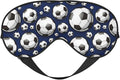 Black and White Football Sleep Mask Eye Mask with Adjustable Strap Eye Sleep Shade Cover Blocks Light for Women Men Airplane Travel Nap