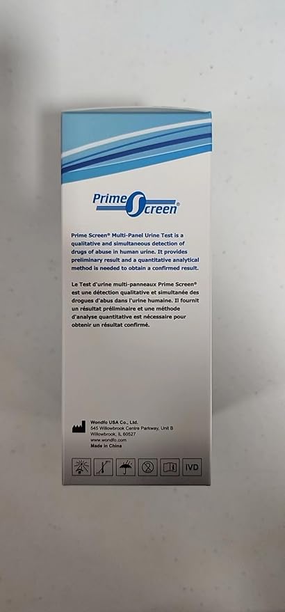 Prime Screen 12 Panel Multi Drug Urine Drug Test Card (AMP,BAR,BZO,COC,mAMP,MDMA,MOP/OPI 300,MTD,OXY,PCP,TCA,THC) - WDOA-7125 [100 Pack]