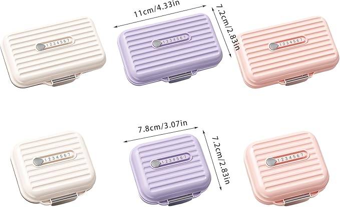 Pills Container Travel Pills Box with 7 Compartment Small Pills Organizers Jewelry Storage Box Box Pills Holder