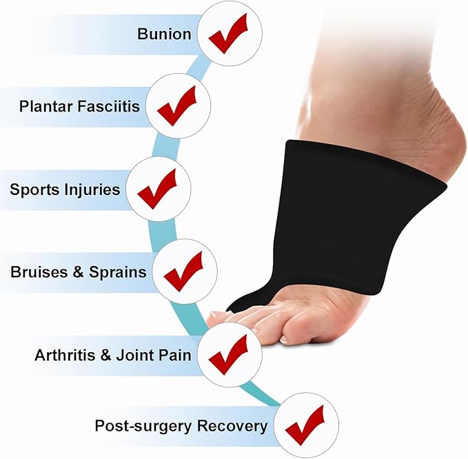Forefoot Toe Ice Pack, Foot Ice Packs Big Toe for Pain Relief, Cold and Heat Therapy Gel Foot Ice Pack for Swelling, Plantar Fasciitis, Blisters, Bunions