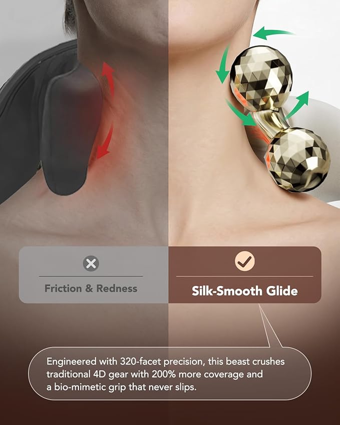 SKG H7 Ultra E Neck Massager for Pain Relief Deep Tissue Shiatsu Cordless Neck and Shoulder Massger with Heat Valentine Gifts for Men Women Dad Mom Grandpa