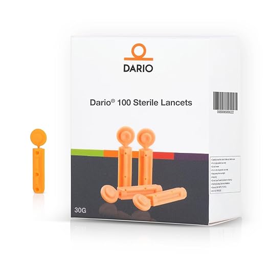 Dario Bundle: Smart Glucose Monitor Kit: Travel Case (Black), Glucometer, 125 Test Strips, 110 Lancets (USB-C Android Only)