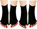Toe Separator Yoga Gym Sports Massage Foot Alignment Socks 2 Pairs