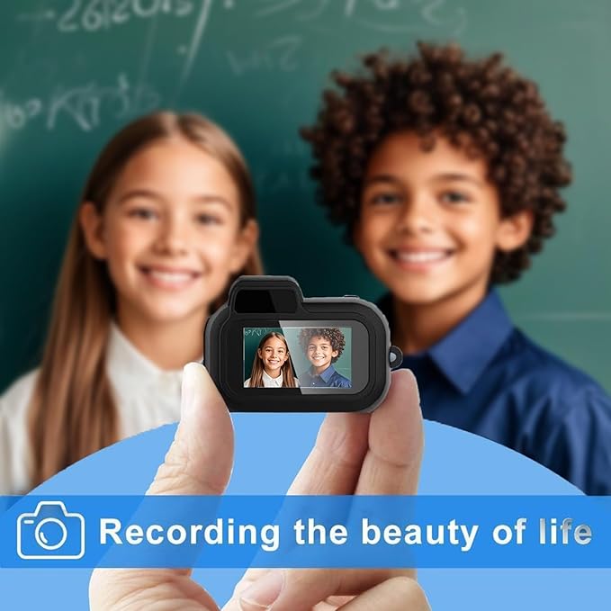 Galatee Keychain Camera, 1080P mini Pixel, Micro mini DV/Camcorder, Portable chainwith Eight Filters, Long Battery Life for Indoor and Outdoor use (64G)