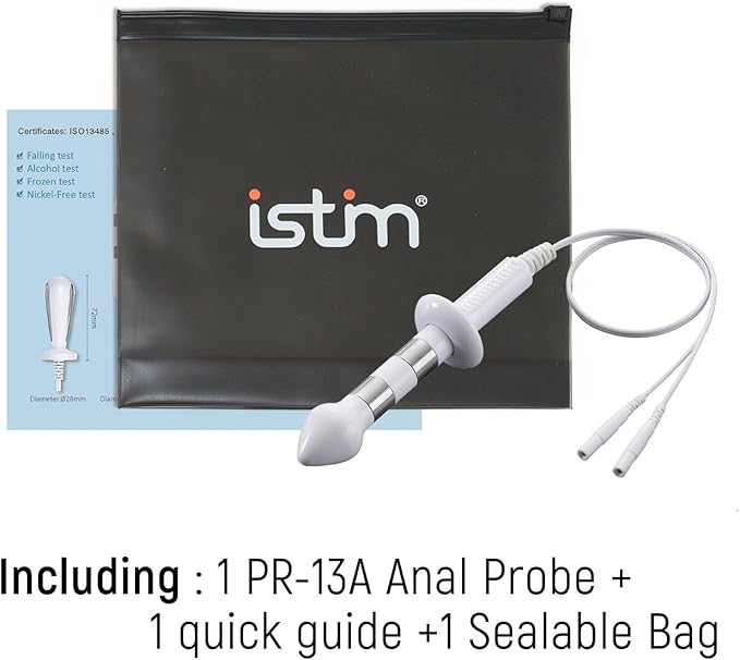 iStim PR-13 Probe for Kegel Exercise, Pelvic Floor Electrical Muscle Stimulation, Incontinence - Compatible with Incontinence EMS Machine