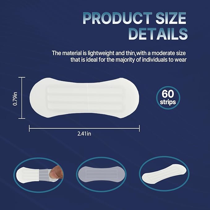 Nasal Strips for Snoring – Comfortable Nose Strips for Breathing,Anti Snoring Devices,Skin-Friendly Snoring Solution for Better Airflow & Restful Sleep