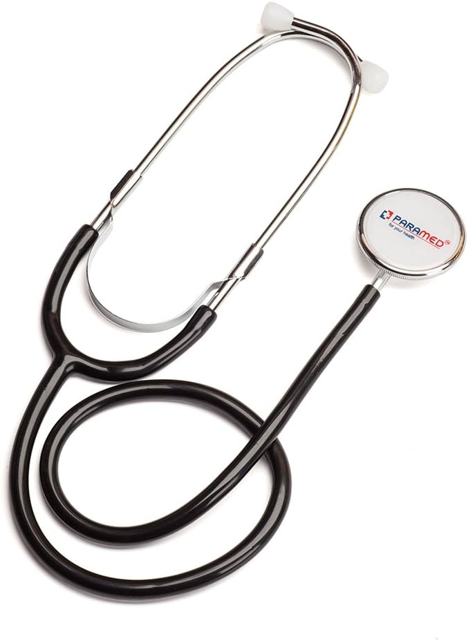 PARAMED Aneroid Sphygmomanometer with Stethoscope – Manual Blood Pressure Cuff with Universal Cuff 8.7-16.5" and D-Ring – Carrying Case in The kit – Blue