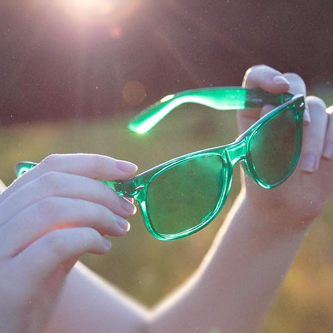 PURPLE CANYON Green Color Therapy Mood & Migraine Glasses Light Therapy Chakra Healing Glasses Chromotherapy Green Colored Lenses