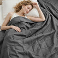 Weighted Blanket for Adults(60" x 80",20lbs) Twin Size Soft Cooling Heavy Blanket for Sleeping,Breathable Blanket with Glass Bead Perfect for 160-220 lbs,All Season,Machine Washable(Grey)