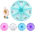 1 Round 7 Day Pill Box Medicine Organizer Daily Weekly Medication Holder Travel