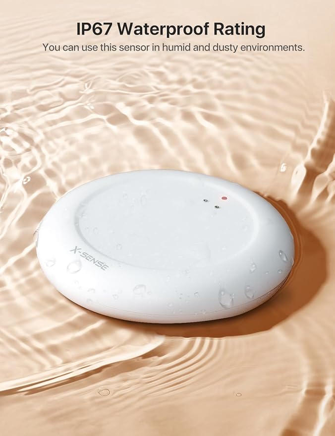 X-Sense Wi-Fi Water Leak Detector (SBS50 Base Station Required), 3 SWS0A Water Sensors