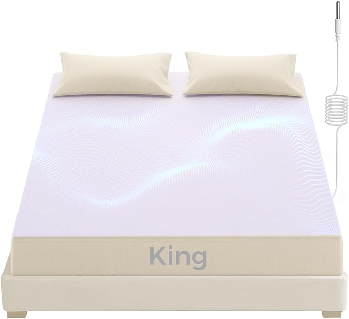 CISSIYOG Grounding Fitted Sheets, Earthing Bed Sheets, 95% Organic Cotton + 5% Pure Silver Fiber, Grounded Sheets with Grounding Cord, Conductive Grounding Cover for Better Sleep (Beige, Twin XL)