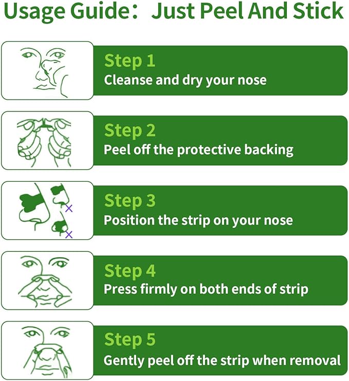 120Ct Nasal Strips for Snoring & Breathing Relief | Nose Tape for Nasal Congestion Relief | Effective Nose Strips to Open Airway, Improve Sleep & Anti Snoring (Black-120 Packs)