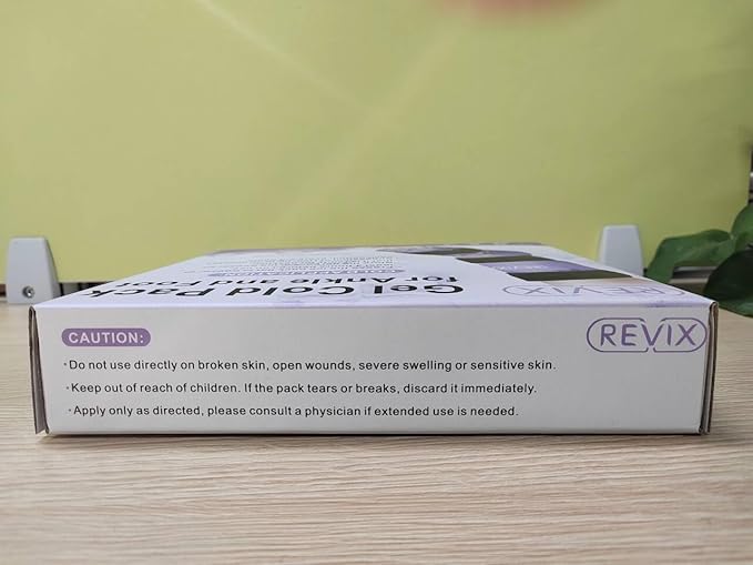 REVIX Ankle Ice Pack Wrap Reusable Gel Foot Cold Pack for Post-Workout Recovery, Gel Ice Wrap for Plantar Relaxation, Promoting Ankle Flexibility, Purple
