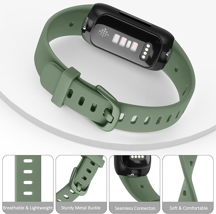 AK Band Compatible with Fitbit Inspire 3 Bands for Women Men, Adjustable Replacement Sport Wristbands Straps for Fitbit Inspire 3 Fitness Tracker