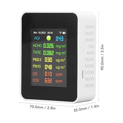 Air Quality Tester, 9 in 1 WiFi Air Quality Monitor Color LCD Digital Display, Indoor Air Quality Meters air quality monitor indoor air quality tester indoor indoor air quality monitor