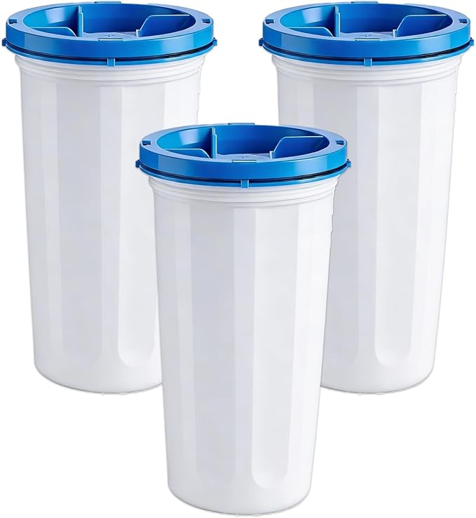 Compatible with New Culligan Pitcher & Dispenser Water Filter Cartridge 3 Count, 5-Stage Advanced Filtration, Reduces Lead, Total PFAS, Mercury, Fluoride & Chlorine by GAMOTH
