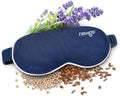 NEWGO Microwave Heated Eye Mask Soothing Relief for Dry Eyes, Heat Therapy Warm Eye Compress with Removable Cover for Stye, Blepharitis, Relaxation or Gift Choice - Blue