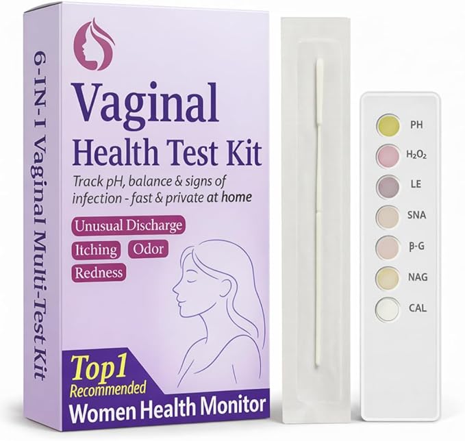 6-in-1 Vaginal Health Test Kit for Women – pH & Balance Awareness, Easy at-Home Self-Check for Intimate Wellness – Quick & Reliable Daily Care Solution