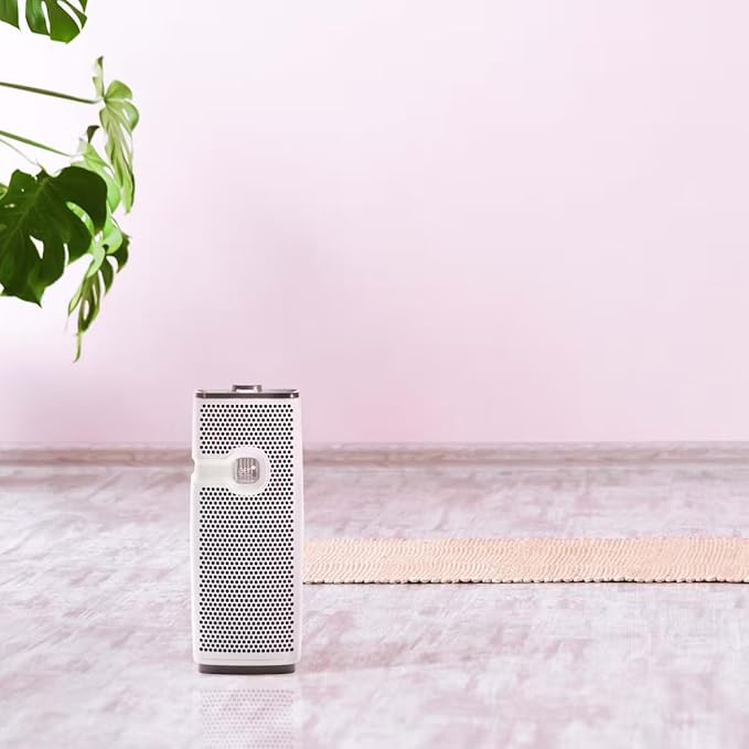 Bionaire True HEPA AER1 Mini Tower Air Purifier 3-Stage Filtration System White
