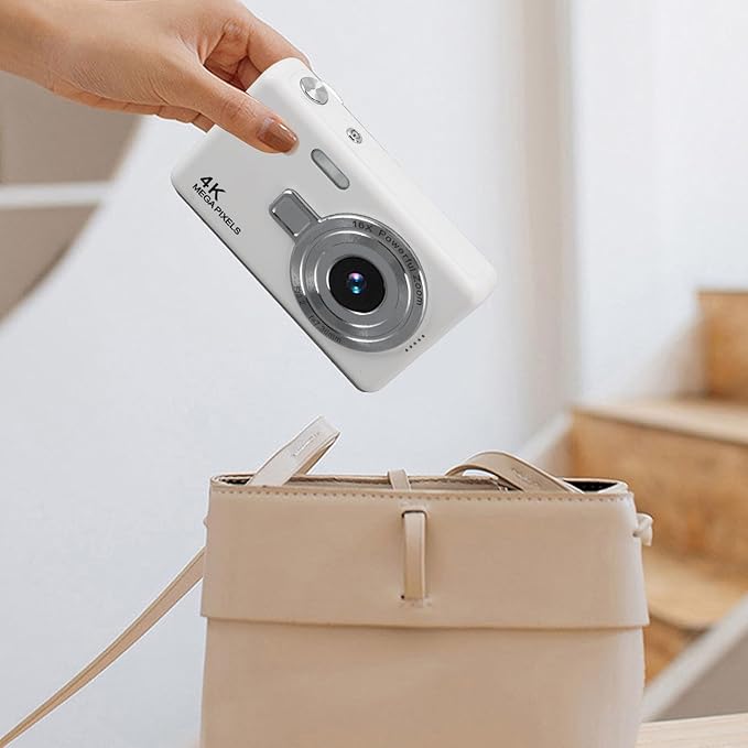 Digital Camera for Photograhpy, 1080P, Support 64GB Expandable, Compact Point and Shoot Camera 16X Zoom Anti Shake Portable Small Cameras for Teens Boys