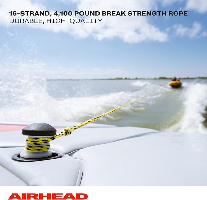 Airhead Tow Rope, 1-4 Rider Rope for Towable Tubes Multi, 9/16"