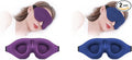 Sleep Mask (Purple & Blue) for Men Women, Complete Light Blocking 3D Eye Mask for Sleeping Night Blindfold, Relaxing Zero Pressure Eye Cover