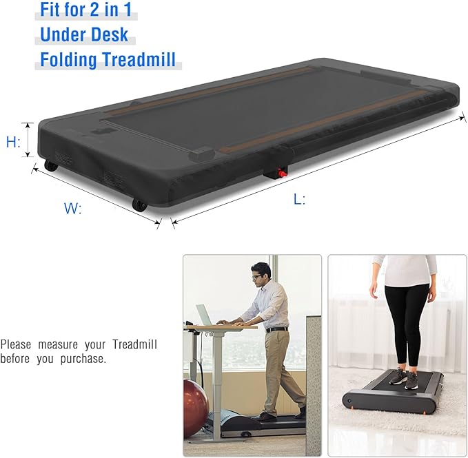 Under Desk Treadmill Cover, Dust-Proof Walking Pad Cover, Waterproof Protective Cover for Walking Treadmill Office Under Desk(Cover Only)