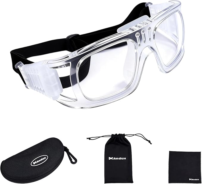 Andux Unisex Sports Glasses Anti Fog Goggles for Basketball Dribbling, Lacrosse, Eye Training LQYJ-01