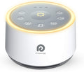 Dreamegg D1 Sound Machine Baby - White Noise Machine for Baby with Night Light, 24 High Fidelity Sounds, Timer & Memory Feature, Noise Machine with Nursery Lamps for Adults, Home, Office (White)