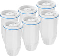 Water Filter Replacement for zero Pitchers and Dispenser,fit for ZR-001 ZR-004 ZP-006 ZR-017 ZS-008 Filters, Multi-Stage Filter System Reduce Lead, Chromium, PFOA/PFOS and TDS, 6pack,by Cobectal