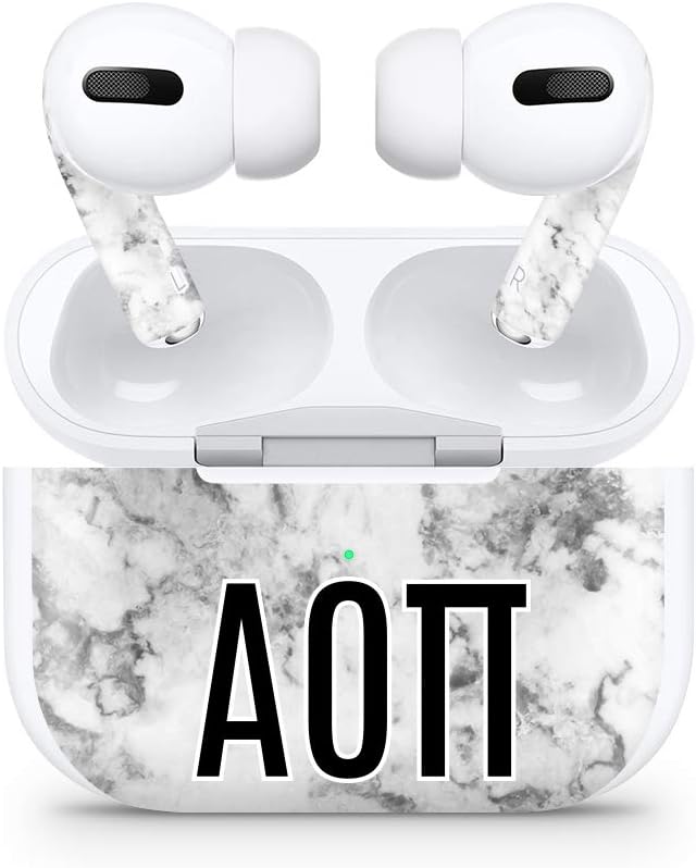 Apple AirPod Pro Skin 3M Custom Vinyl Wraps Decal Sticker Stylish Covers for Protection & Customization for 2019 Model A2190 - Alpha Omicron Pi