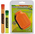 100% Authentic Smoke Buddy Bundled with Two Exclusive Destroyer Plastics Odor Proof Tubes One Large One Small (Smoke Buddy Junior, Orange)