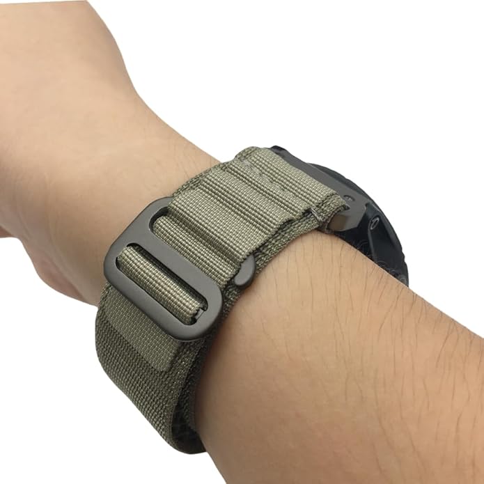 Custom Fit by Wrist Size, Small & Large Wrists, for Garmin Nylon Watch Band –– Compatible with QuickFit 20mm / 22mm / 26mm, Fenix 7, Instinct 2X, Forerunner, Epix, Tactix, MARQ, quatix, Approach