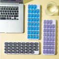 31 Day Monthly Pill Organizer, Portable Pill Medicine case Box Holder for Daily Medicine/Vitamin/Fish Oils/Supplement, Black