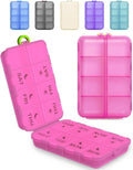 Pill Organizer Medicine Organizer Travel Essentials - Travel Pill Case with Labels, Large Daily Medicine Dispenser