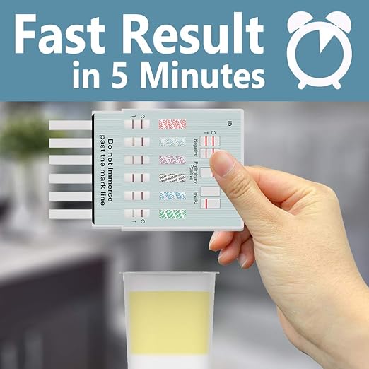 Prime Screen [25 Pack] 6 Panel Urine Drug Test Kit (THC-Marijuana, BZO-Benzos, MET-Meth, OPI, AMP, COC), WDOA-264