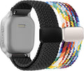 2-Pack Compatible for Cosmo JrTrack 5, for Bark, for Fitpolo AR-01 Nylon Stretch Watch Bands Breathable Elastic Replacement Wristband Adjustable Straps