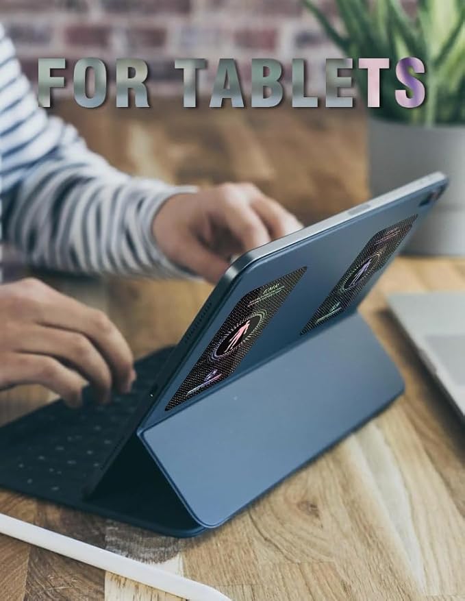 Protection Stickers for Cell Phones/Tablets/Laptops/Devices - 4.2 x 2.4 x 0.015 inches - Increase Protection Area - Size Can be Trimmed- Widely Used - Applies to Everyone - [Reusable] - (10 Pack)