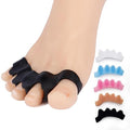 ProGuard Black Toe Separators – Professional Bunion Corrector & Hammer Toe Straightener for Overlapping Toes, Plantar Fasciitis Relief – Heavy-Duty Gel Toe Spacers for Running, Workouts & Daily Use – Washable & Reusable (2 Pairs)