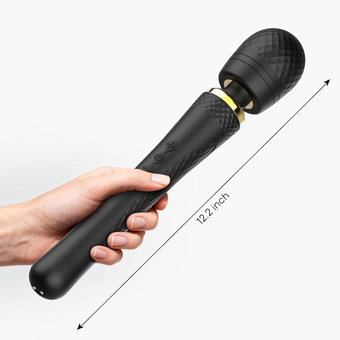 Personal Wand Massager Handheld Cordless Massager Travel-Quiet-Waterproof, USB Rechargeable,Perfect Back Legs Hand Pains and Sports