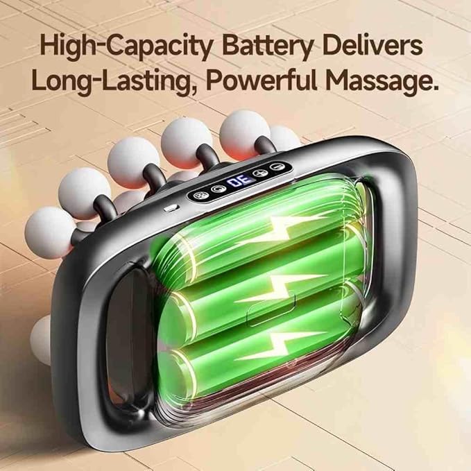 20-Head Massage Gun Set, Deep Tissue Percussion Massager with 3 Modes & 30 Intensities,Quiet Muscle Massage Gun for Back,Shoulders, Legs, Foot, Body Muscle Pain Relief Ideal Gifts (20-Head)